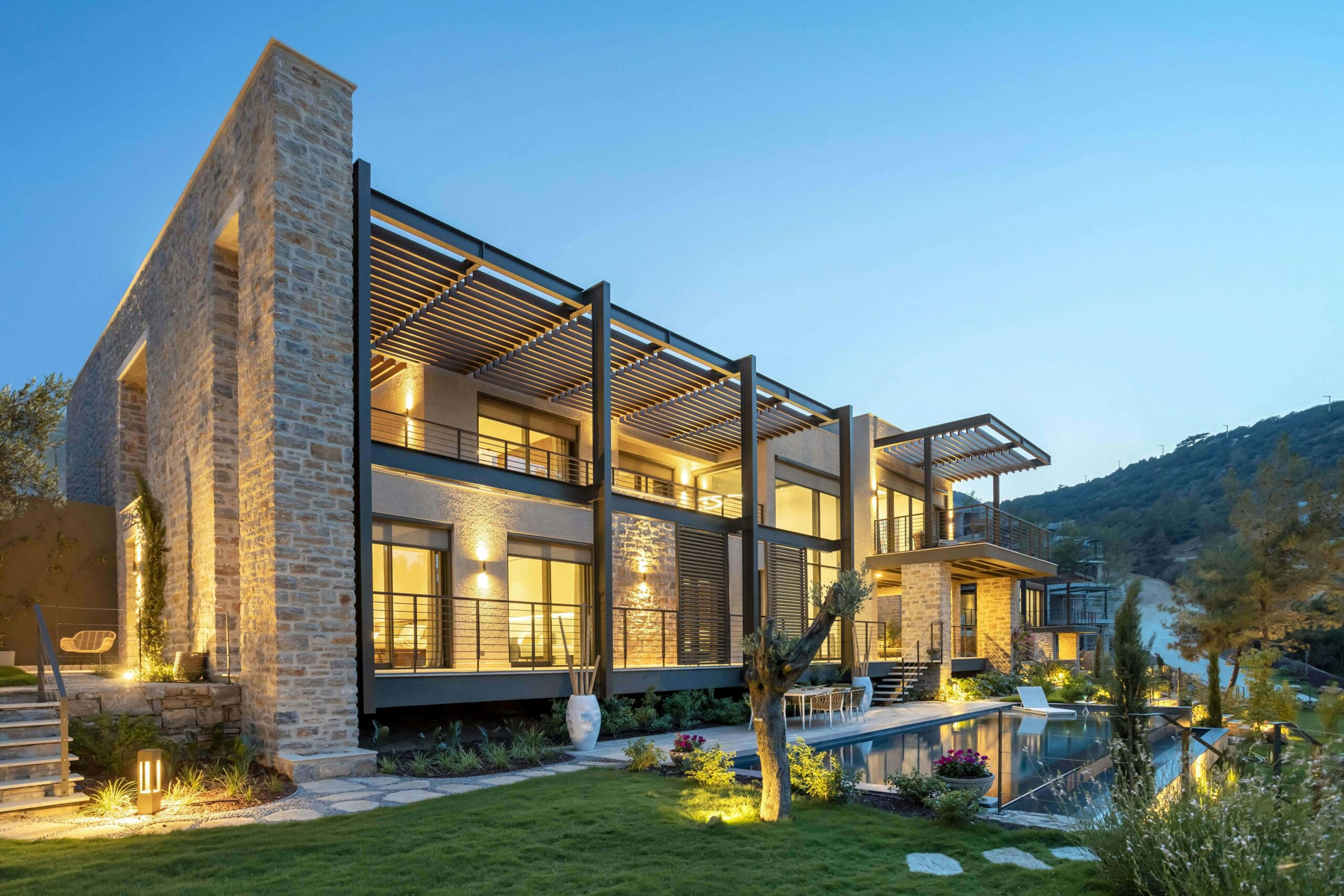 Luxury Villa at Golden Hour